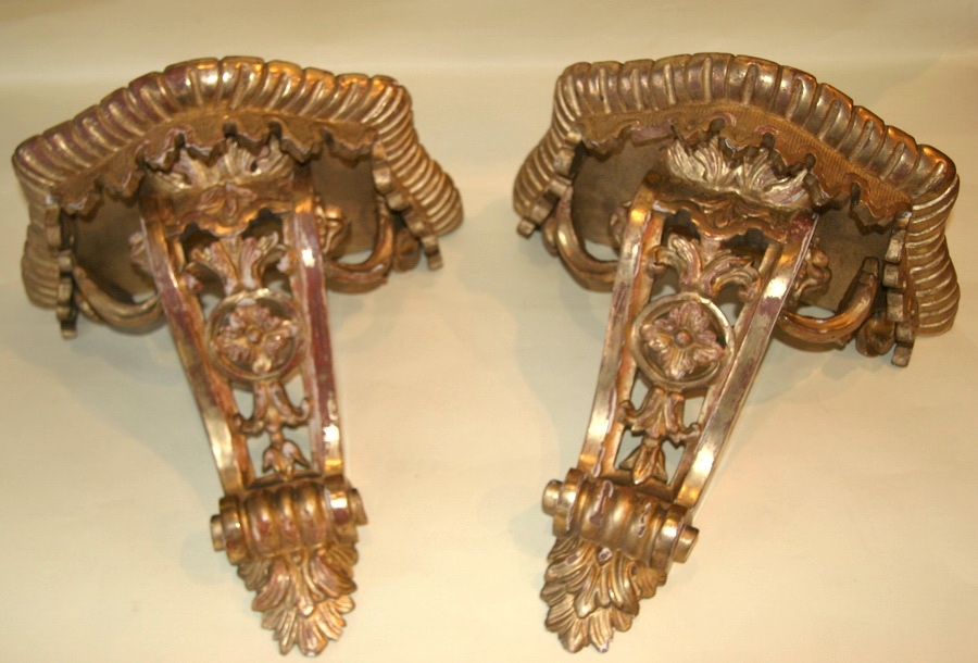 paire de consoles d'appliques