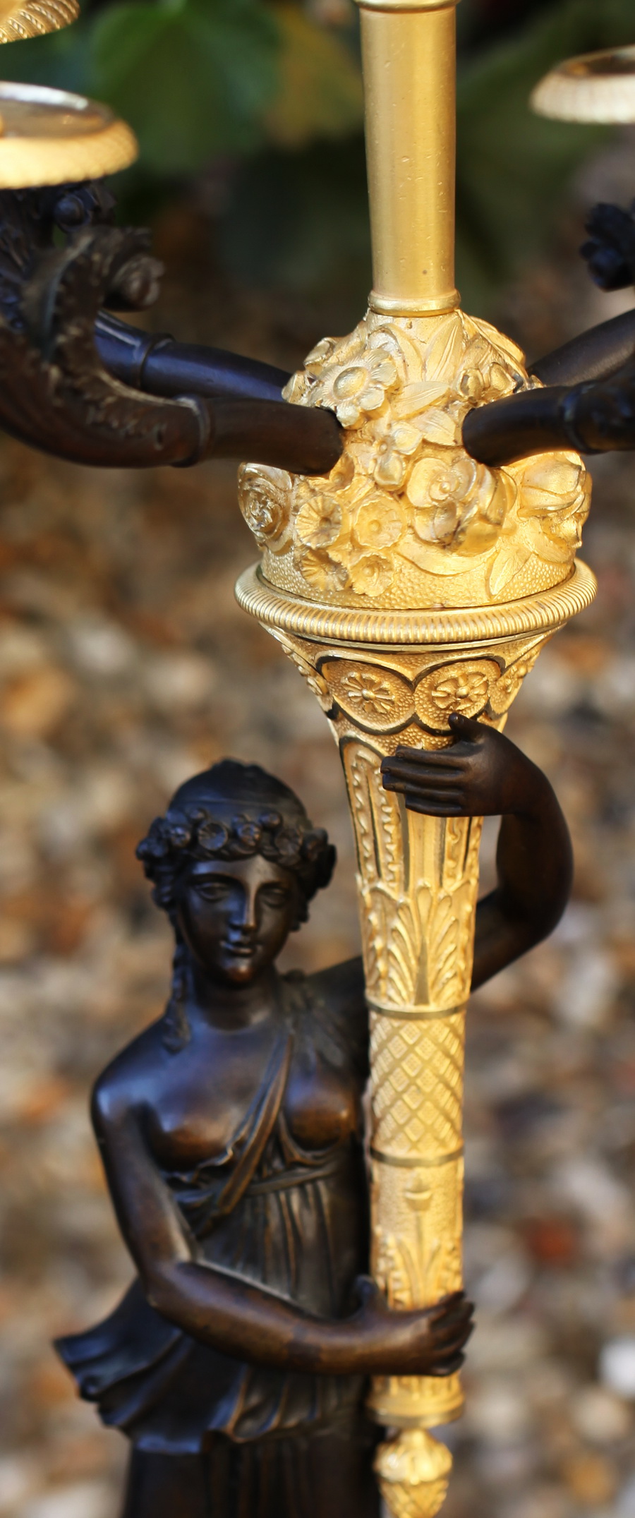 Paire de candélabres Charles X