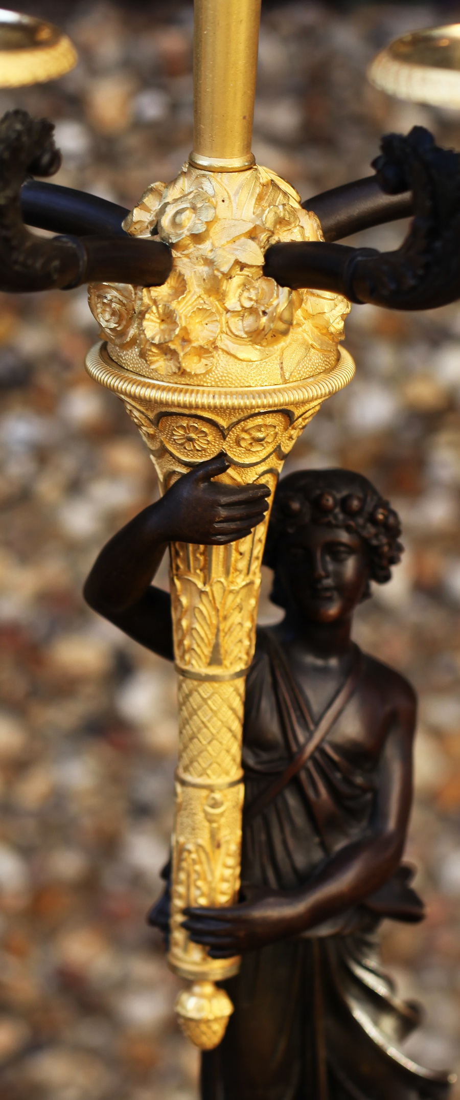 Paire de candélabres Charles X