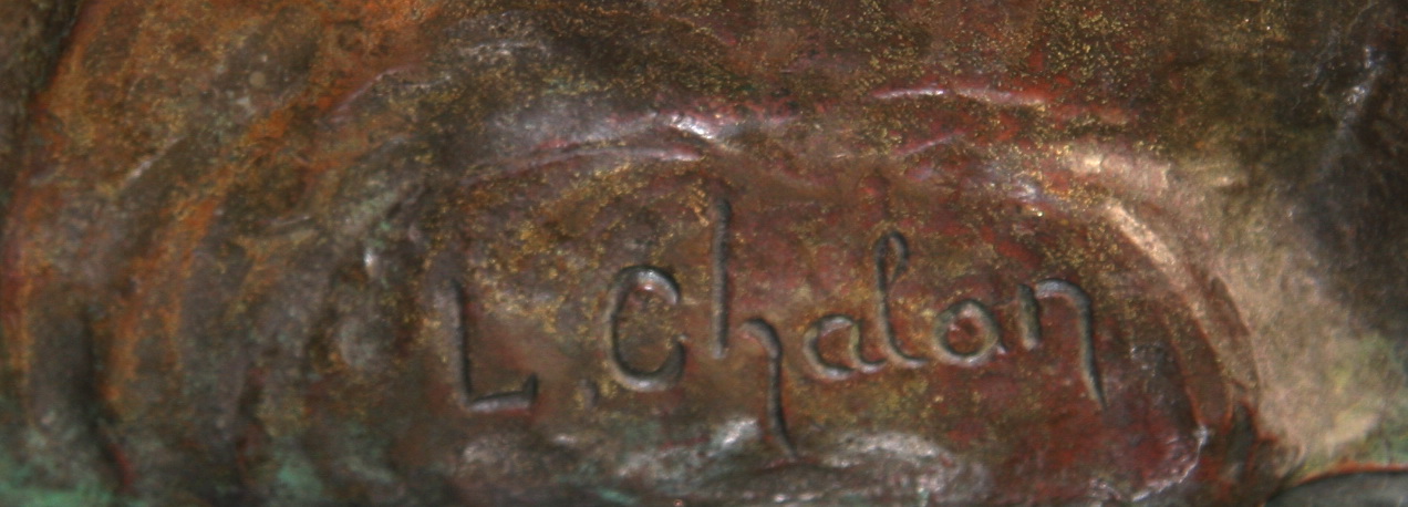 Louis CHALON 1866-1940  "jeune harpiste"