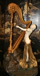 Louis CHALON 1866-1940  "jeune harpiste"