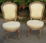 Paire de chaises Louis XVI