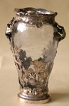 Vase cristal et argent circa 1900