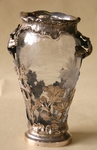 Vase crystal and silver circa on 1900