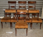 Eight mahogony chairs 19th