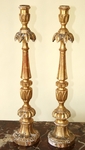 Pair of spades wooden cièrges 18th