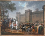 Hippolyte LECOMTE 1781-1857 "L'arrivée triomphale d'Henri IV à Pau"