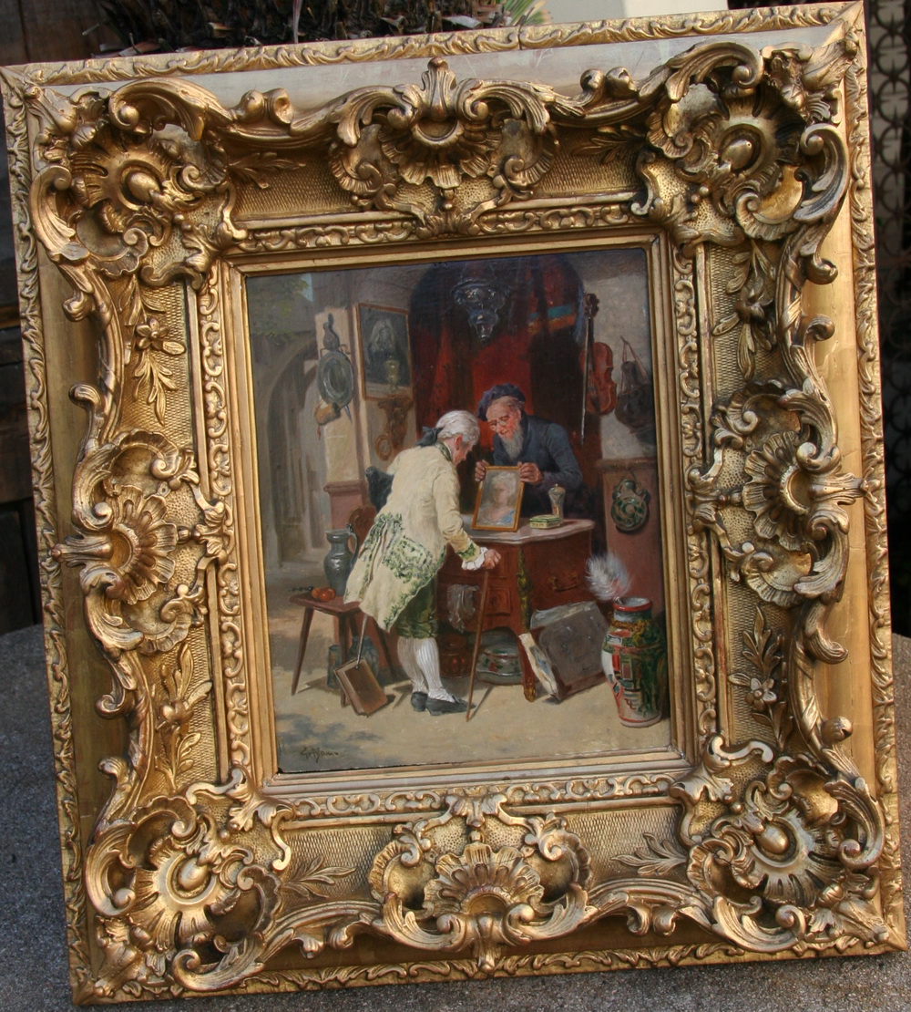 François Adolphe GRISON 1845-1914 " The antique dealer "