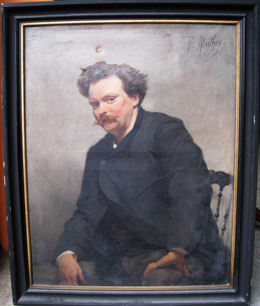 Paul MATHEY 1844-1929 "Portrait d'Eugène Carriere"