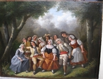 French school 19th " pastoral Scene "