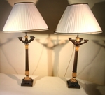 Pair of lamps 19th