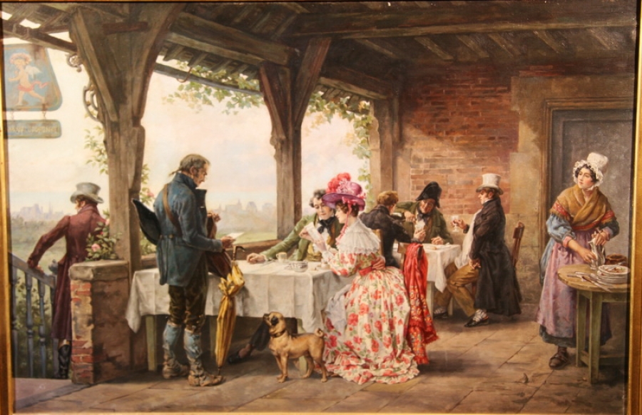 FRENCH SCHOOL 19th "the letter"