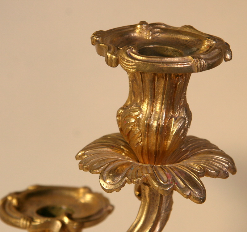 PAIR OF CANDELABRAS 19 th
