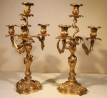 PAIRE de CANDELABRES STYLE LOUIS XV