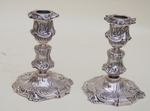 Pair of silver candlesticks