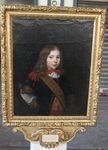Painting French School 17 th " Portrait of page of Louis XIV "