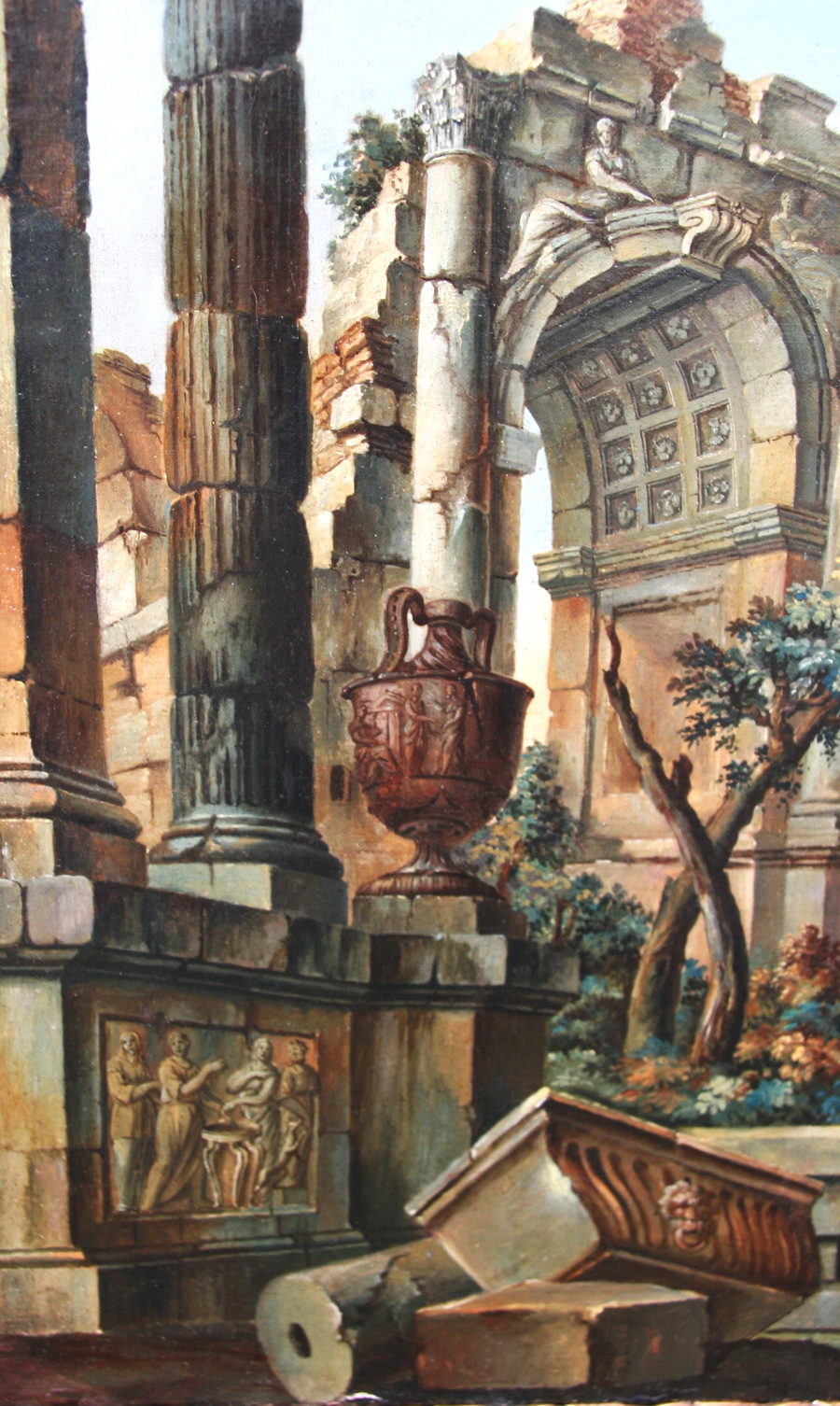 ECOLE FRANCAISE FIN XVIII "ruines"