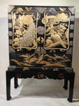 CABINET en laque de Chine 1880