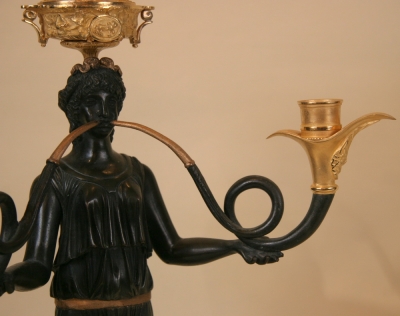 PAIRE DE CANDELABRES STYLE EMPIRE