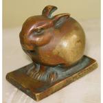 Edouard Marcel SANDOZ 1881-1971 "lapin assis" Susse fondeur